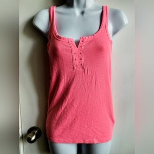 Aerie Pink Ribbed Tank Top Sz M